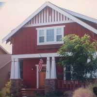 Red exterior house painting in Bend OR