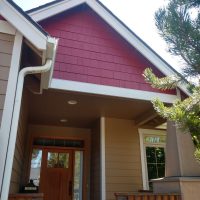 Red and tan exterior painting in Bend OR